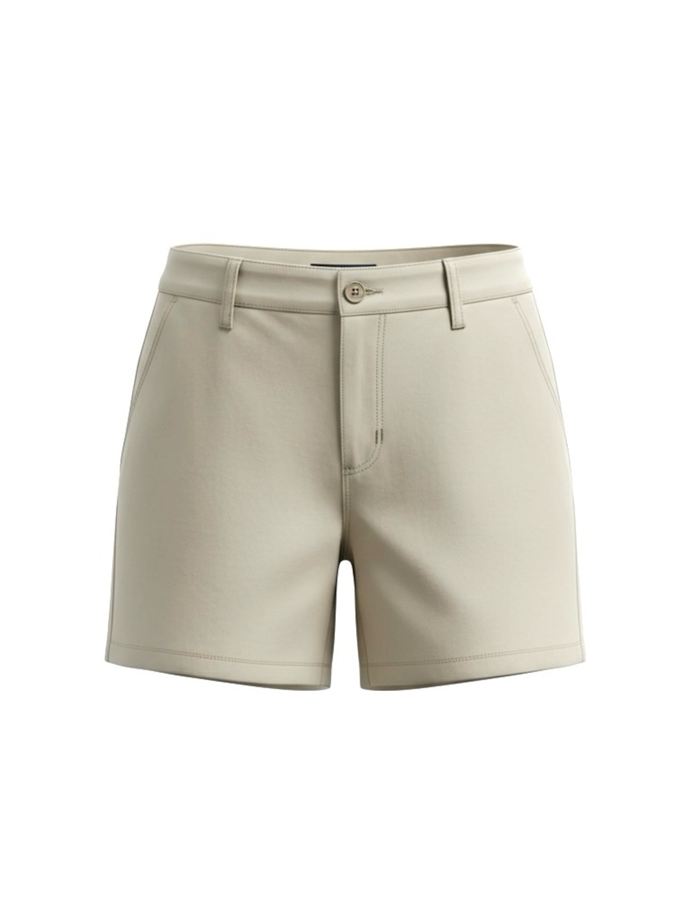 BOSTON PROPER khaki flat front stretch shorts size 12